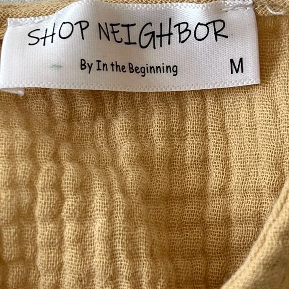 Shop Neighbor Gauze Babydoll Mini Dress
Size Medium Beachy Feminine Boho - Picture 11 of 15